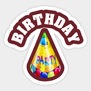 Birthday-party Sticker